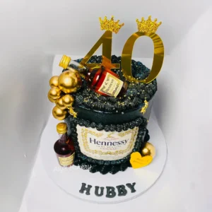 Custom Design Cake - Hennessy Alcohol