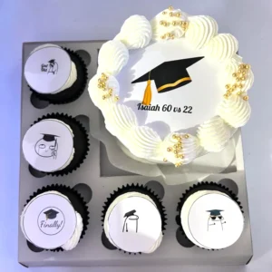 Mini Bento (Choc/Vanilla) White, Black & Gold Set