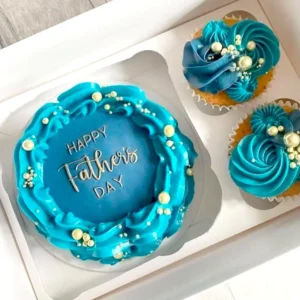 Father's Day Mini Bento Cake & Cupcake Combo (Cake + 2 Cupcakes) Gift Special